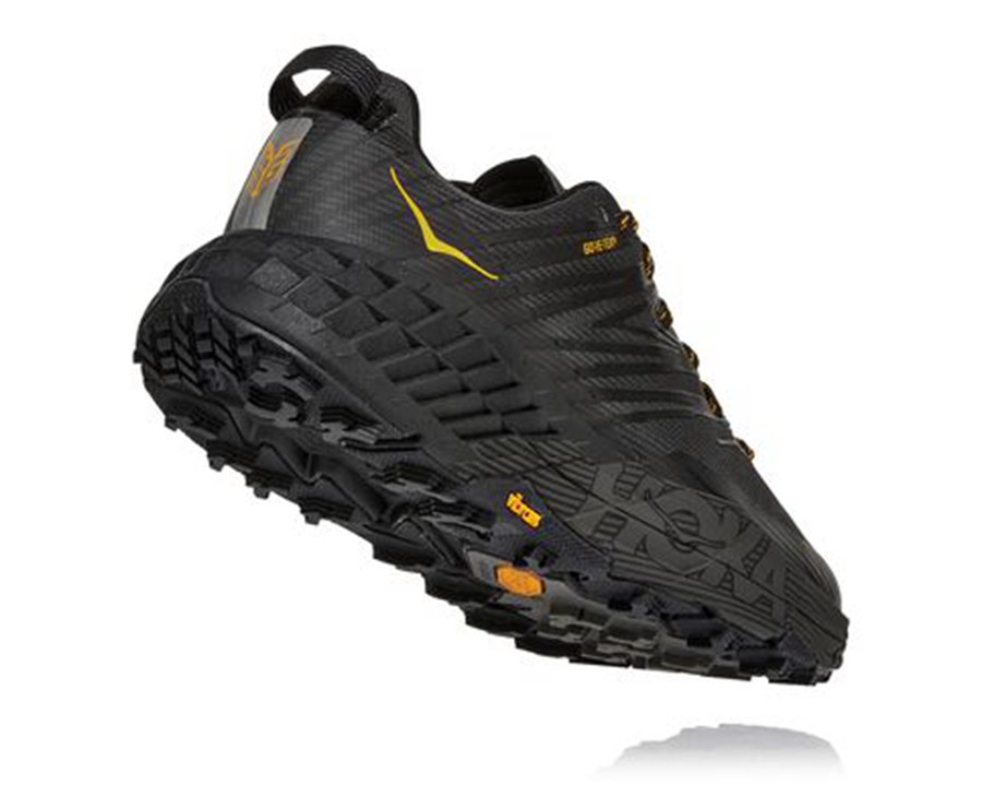 Trail Shoes Mens - Hoka One One Speedgoat 4 GORE-TEX - Black - SDYLQXC-18